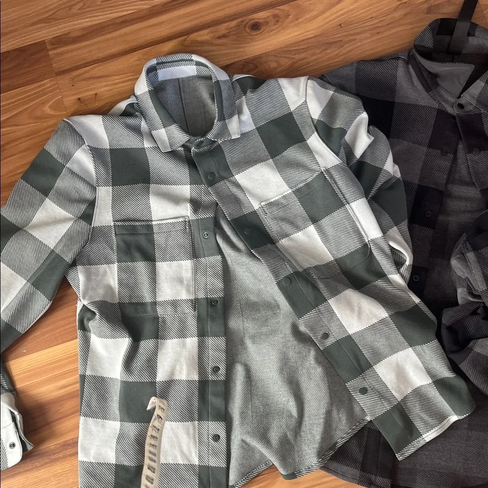 lululemon athletica socket over shirt Black and Gray Checkered size XS - Picture 8 of 8